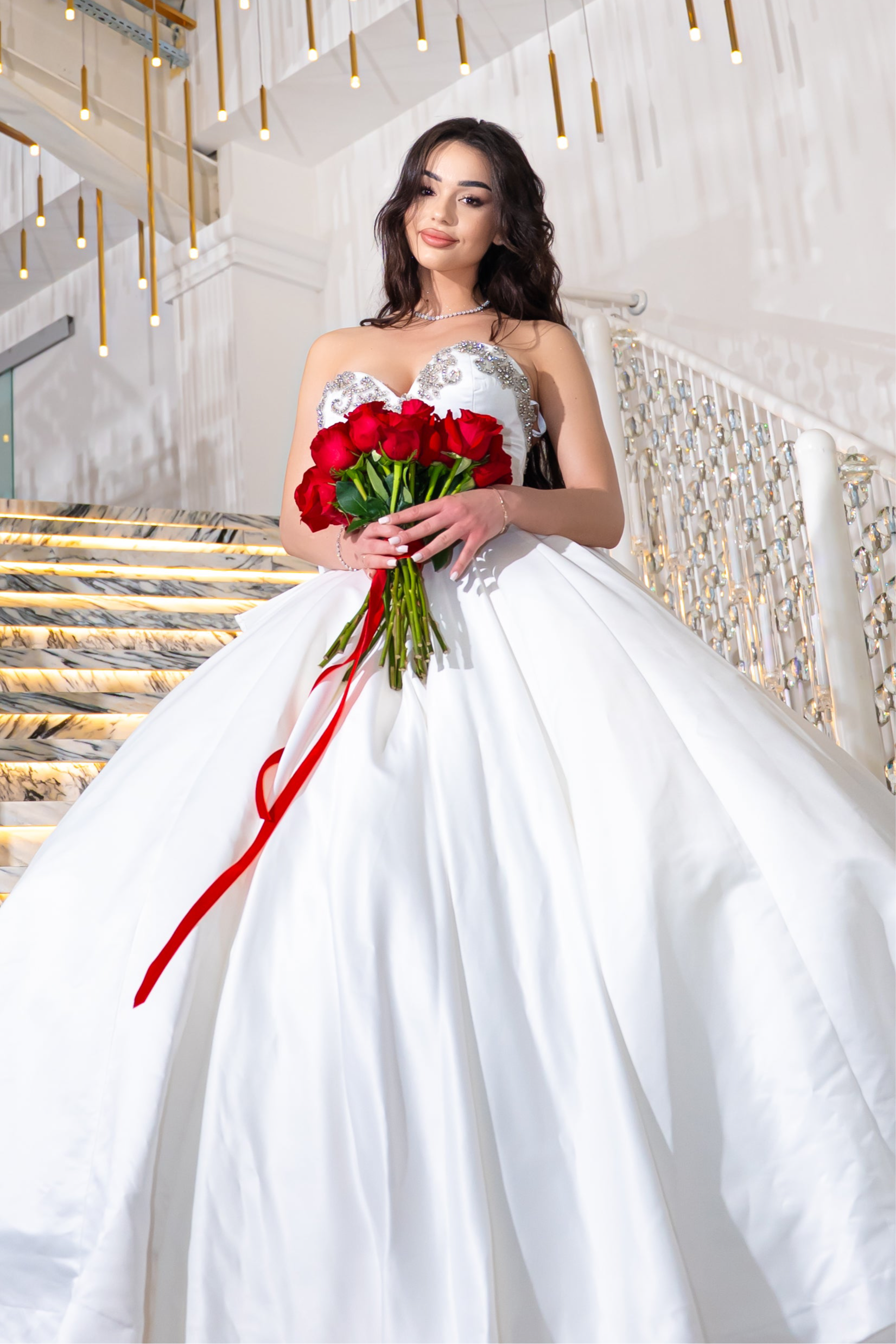 Elegant Princess Bride Dress DIANA DOVAN Elegant Princess Bride Dress DIANA DOVAN
