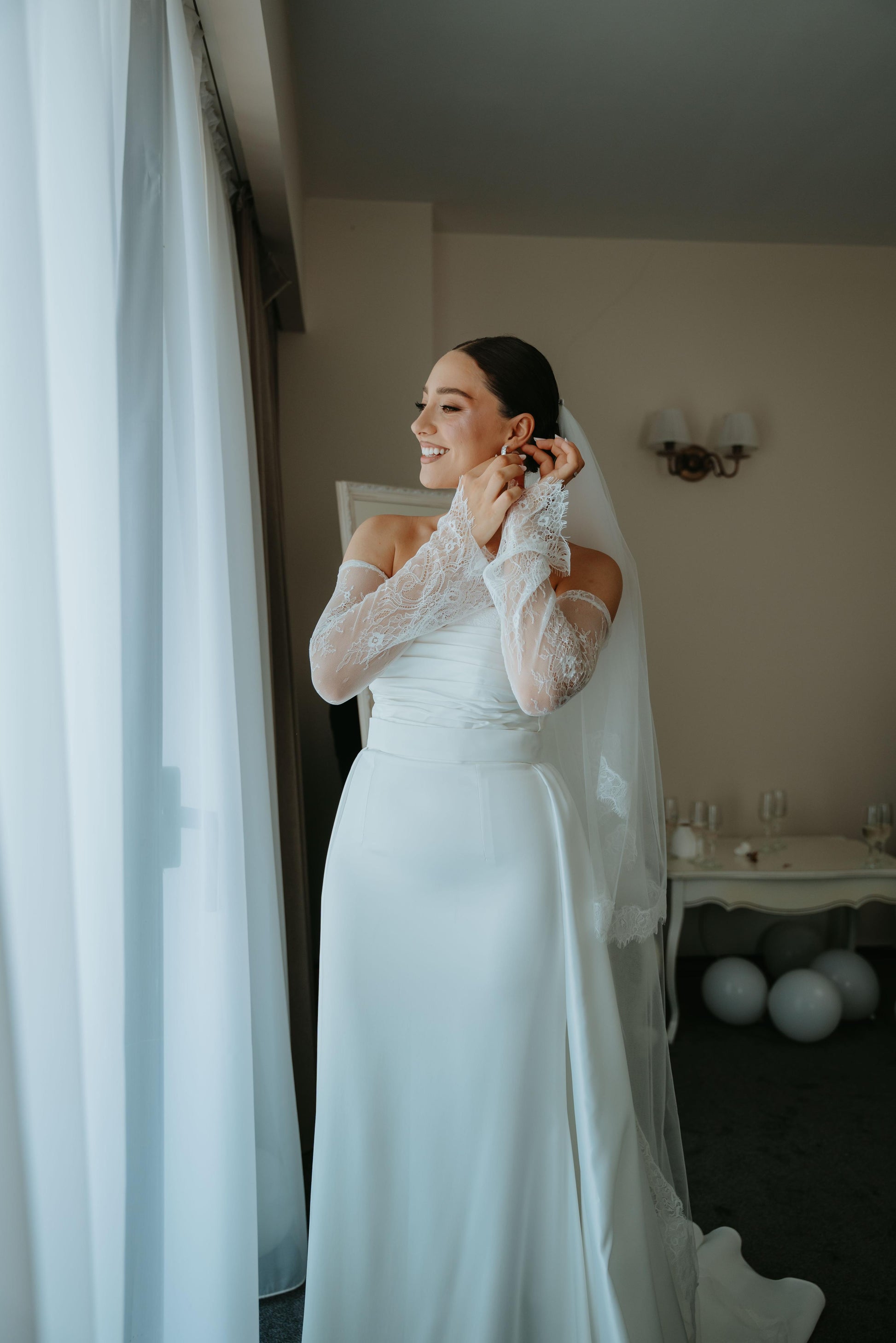 Exclusive satin siren dress