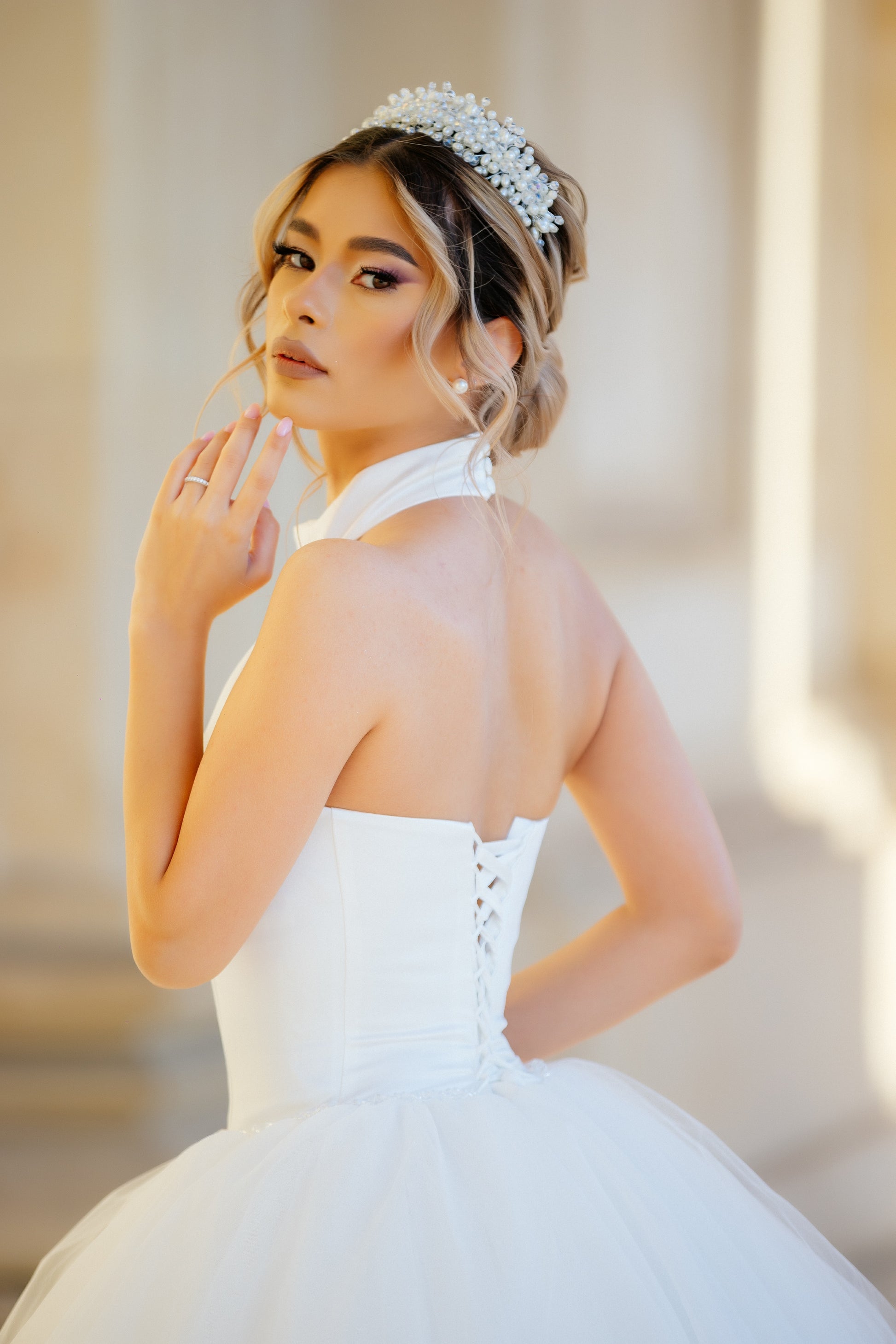 Classic Princess A line bride dress