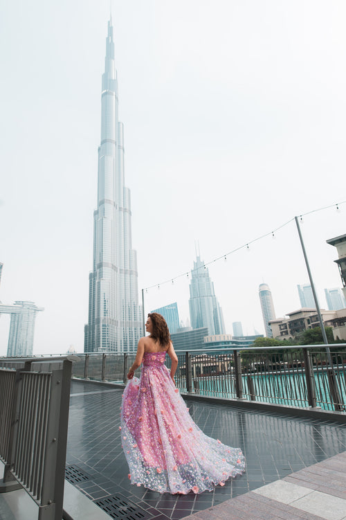 Blush Bloom Gown – Dubai Capsule Collection